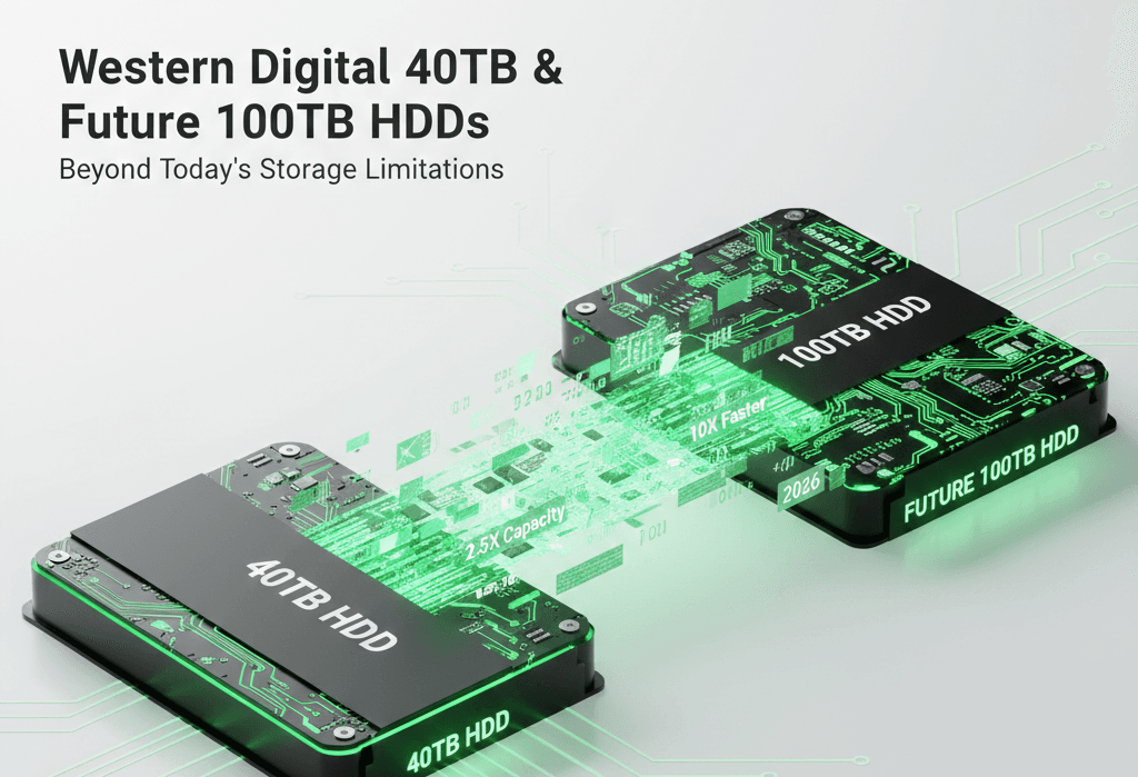 Western Digital 40TB HDDs and the Road to 100TB: Why Hard Drives Are Not Dead—They’re Entering a New Golden Age