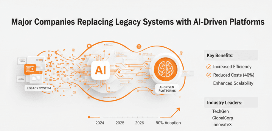 Major Companies Replacing Legacy Systems with AI-Driven Platforms